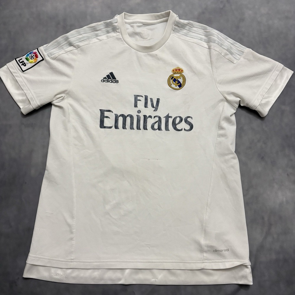 Adidas Real Madrid 2015/16 Home Jersey James 10 M Fly Emirates LFP Soccer Shirt